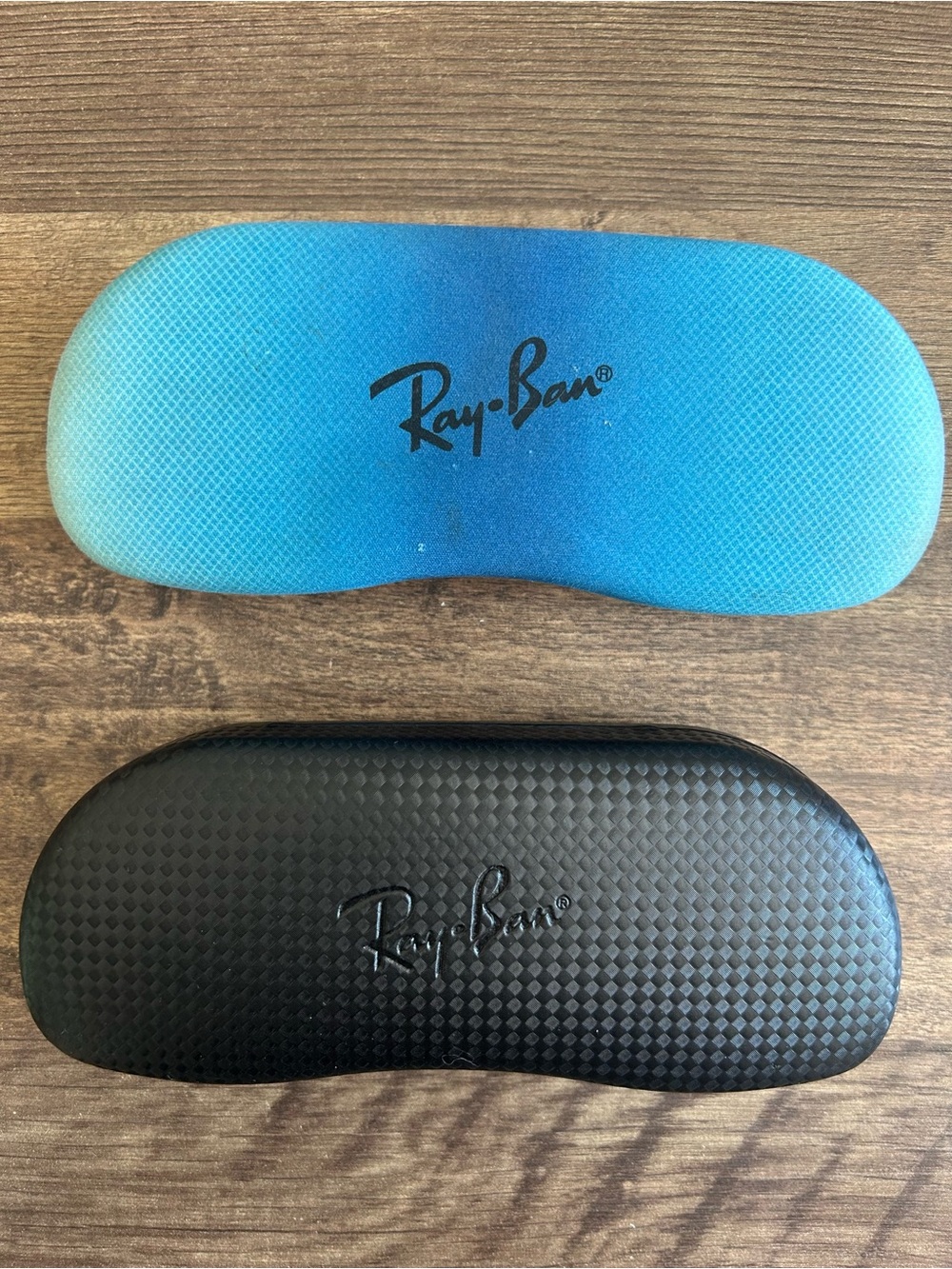 Ray-Ban Blue Gradient and Black Hard Sunglass Cases Bundle